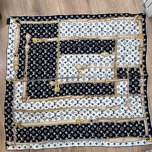 BRNAD NEW LOUIS VUITTON Monogram Confidential square silk scarf